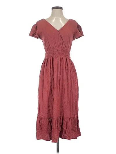 Pre-owned Maurices Casual Dress In Burgundy
