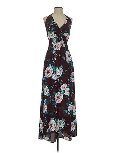 Pre-owned Maurices Casual Dress In Burgundy