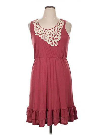 Pre-owned Maurices Casual Dress In Burgundy