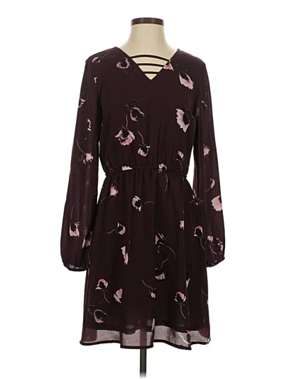 Pre-owned Maurices Casual Dress In Burgundy
