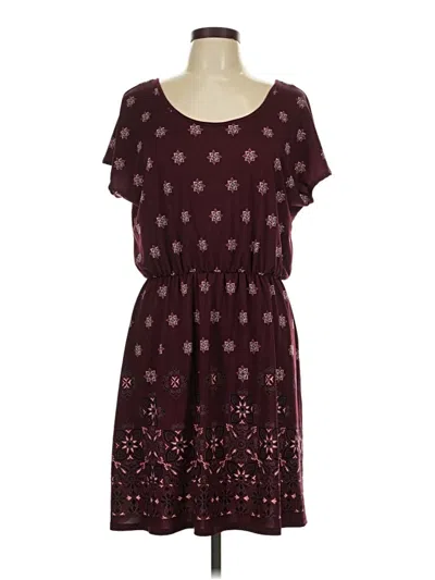 Pre-owned Maurices Casual Dress In Burgundy