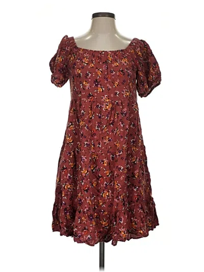 Pre-owned Maurices Casual Dress In Burgundy
