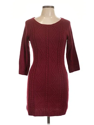 Pre-owned Maurices Casual Dress In Burgundy