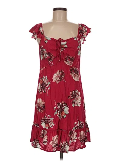 Pre-owned Maurices Casual Dress In Burgundy