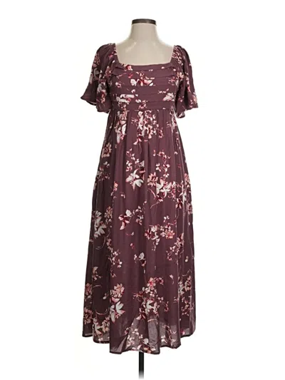 Pre-owned Maurices Casual Dress In Burgundy