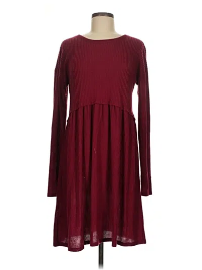 Pre-owned Maurices Casual Dress In Burgundy