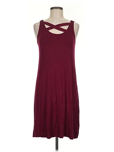Pre-owned Maurices Casual Dress In Burgundy