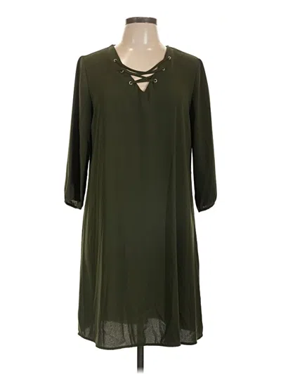 Pre-owned Maurices Casual Dress In Green