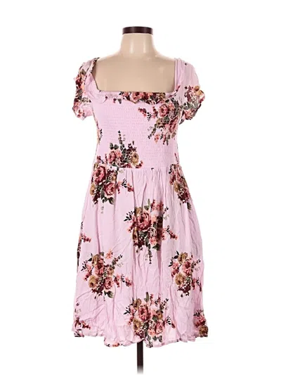 Maurices Casual Dress In Pink