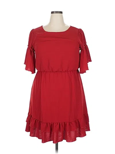 Pre-owned Maurices Casual Dress In Red
