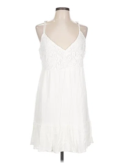 Pre-owned Maurices Casual Dress In White