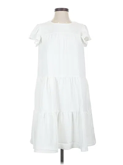 Pre-owned Maurices Casual Dress In White