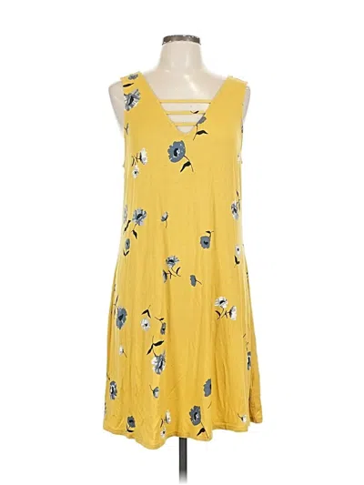 Pre-owned Maurices Casual Dress In Yellow