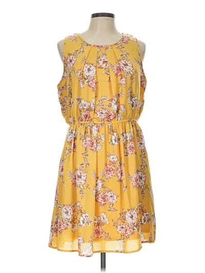Pre-owned Maurices Casual Dress In Yellow