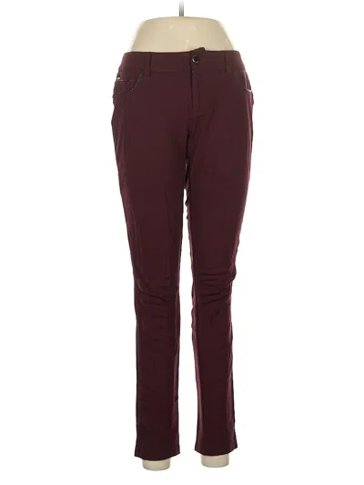 Pre-owned Maurices Casual Pants In Burgundy