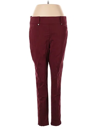 Pre-owned Maurices Casual Pants In Burgundy