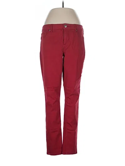Pre-owned Maurices Casual Pants In Burgundy