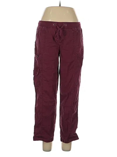 Pre-owned Maurices Casual Pants In Burgundy