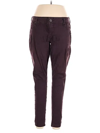 Pre-owned Maurices Casual Pants In Burgundy