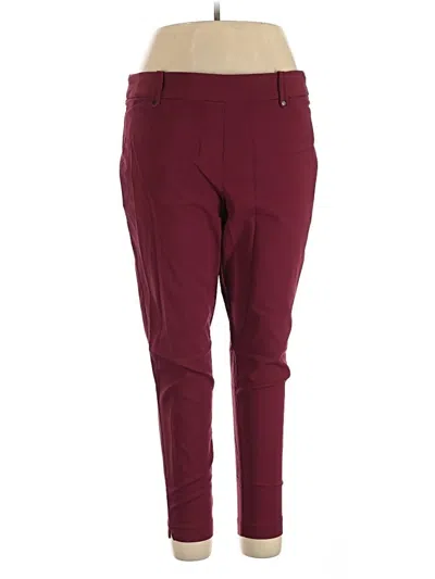 Pre-owned Maurices Casual Pants In Burgundy