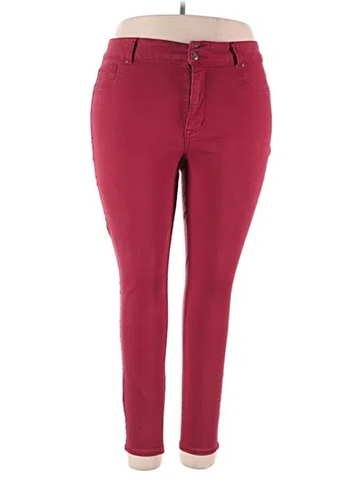 Pre-owned Maurices Casual Pants In Burgundy