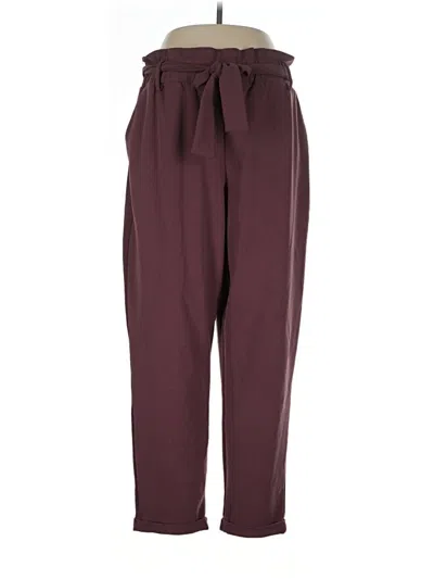 Pre-owned Maurices Casual Pants In Burgundy