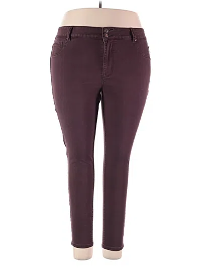 Pre-owned Maurices Casual Pants In Burgundy