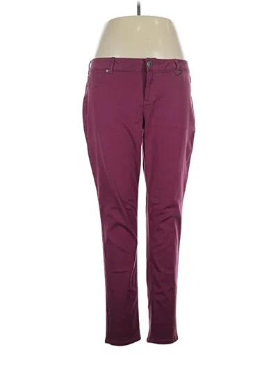 Pre-owned Maurices Casual Pants In Burgundy