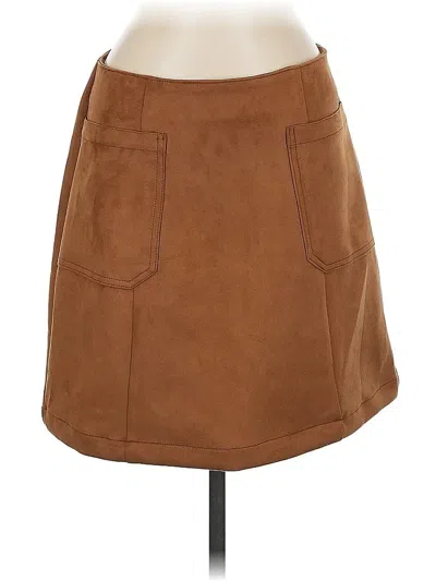 Pre-owned Maurices Casual Skirt In Brown