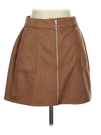Pre-owned Maurices Casual Skirt In Brown