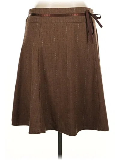 Pre-owned Maurices Casual Skirt In Brown