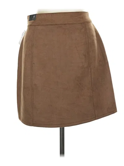 Maurices Casual Skirt In Brown