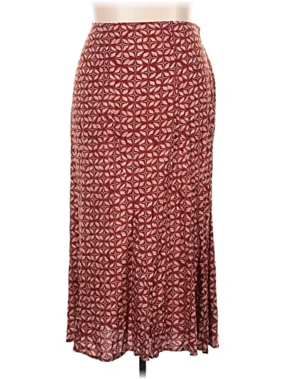 Pre-owned Maurices Casual Skirt In Burgundy