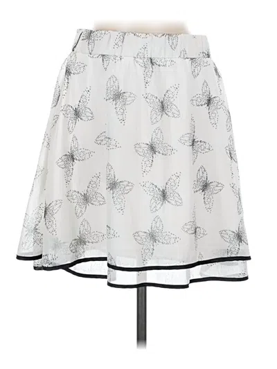 Pre-owned Maurices Casual Skirt In White