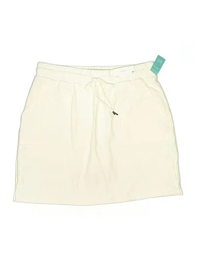 Pre-owned Maurices Casual Skirt In White