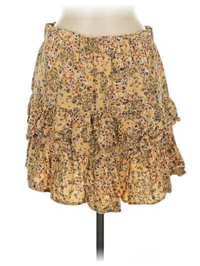 Pre-owned Maurices Casual Skirt In Yellow