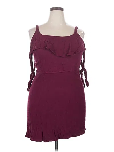 Pre-owned Maurices Cocktail Dress In Burgundy