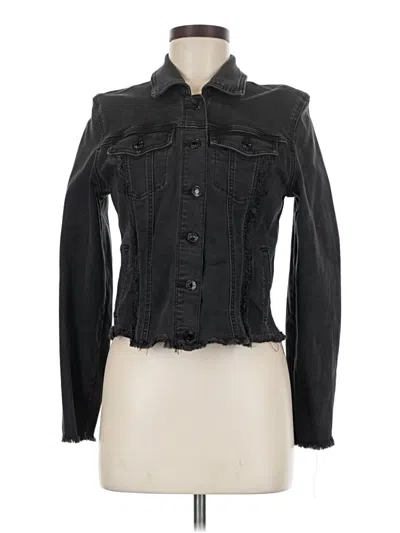 Pre-owned Maurices Denim Jacket In Black