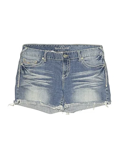 Pre-owned Maurices Denim Shorts In Blue