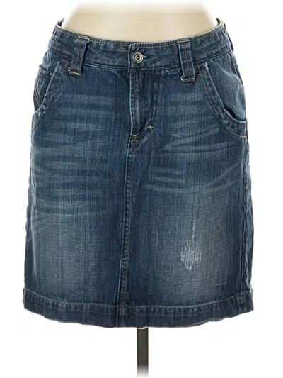 Pre-owned Maurices Denim Skirt In Blue