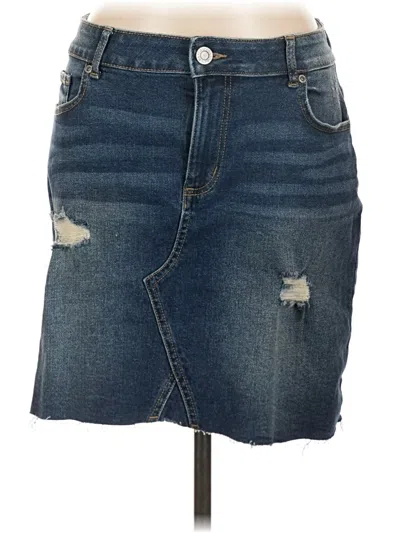 Pre-owned Maurices Denim Skirt In Blue