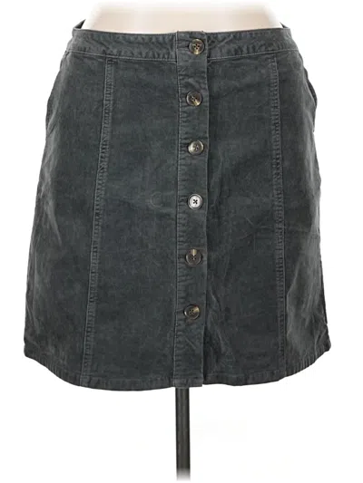 Pre-owned Maurices Denim Skirt In Gray