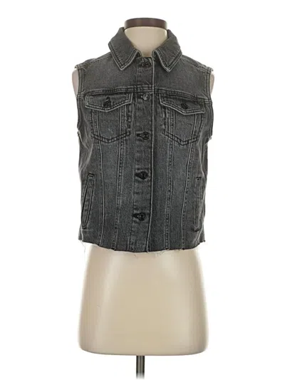Maurices Denim Vest In Gray