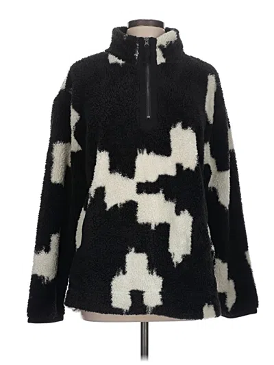 Pre-owned Maurices Fleece Jacket In Black