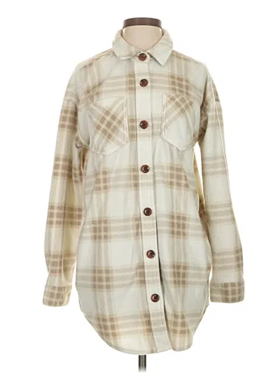 Pre-owned Maurices Fleece Jacket In Ivory