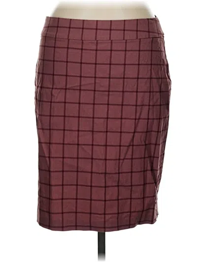 Pre-owned Maurices Formal Skirt In Burgundy