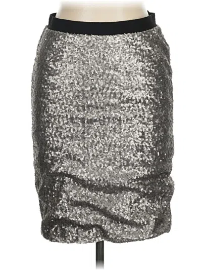 Pre-owned Maurices Formal Skirt In Silver