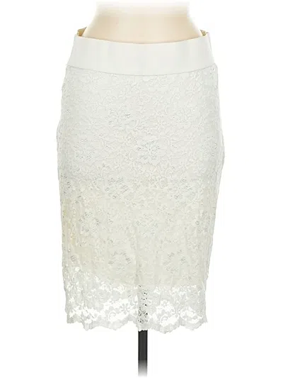 Pre-owned Maurices Formal Skirt In White