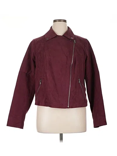 Pre-owned Maurices Jacket In Burgundy