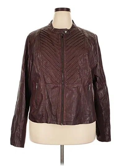 Maurices Jacket In Burgundy